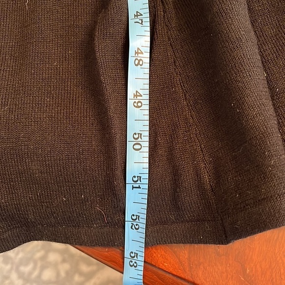 NWT from QVC Small Black Dialogue Maxi Dress Washable in Wool/Acrylic - Picture 9 of 10